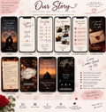 Our Story interactive anniversary e-card product preview